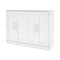 Bestar Pur 61W Full Cabinet Bed with Mattress, White 126193-000017 - alternate 1